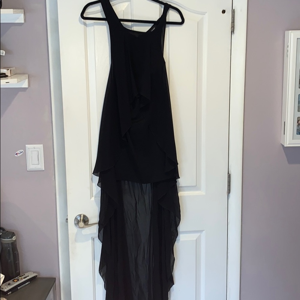 BEBE high low black dress